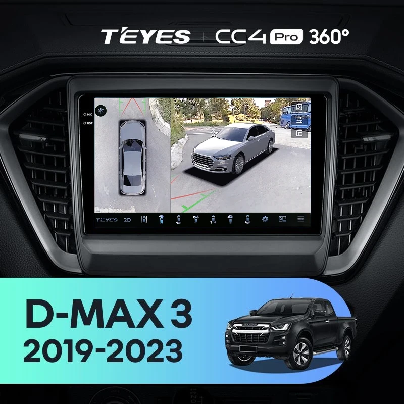 Штатная магнитола Teyes CC4 Pro 360 8/128 lsuzu D-MAX 3 RG (2019-2023)