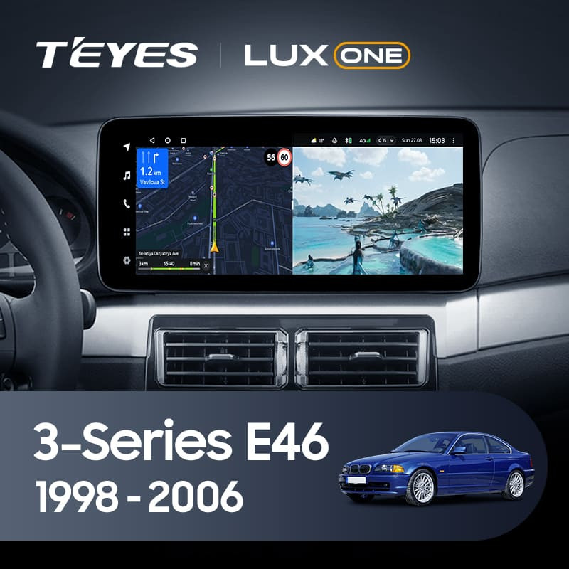 Штатная магнитола Teyes LUX ONE 4/64 BMW 3 серии E46 (1998-2006) Universal