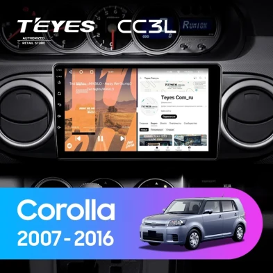 Штатная магнитола Teyes CC3L 4/64 Toyota Corolla Rumion E150 (2007-2016)