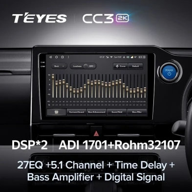 Штатная магнитола Teyes CC3 2K 4/32 Toyota Noah 4 R90 (2022-2023) Правый руль