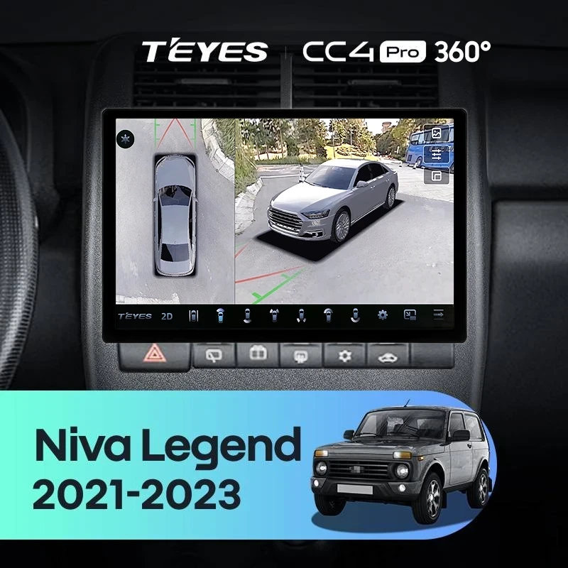 Штатная магнитола Teyes CC4 Pro 360 8/128 Lada Niva Legend (2021-2023) (11")