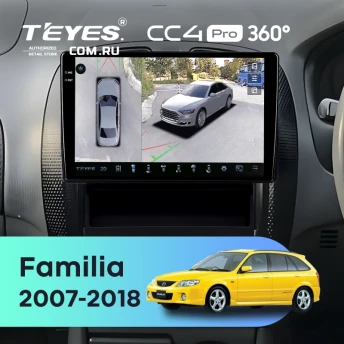 Штатная магнитола Teyes CC4 Pro 360 8/128 Mazda Familia (2007-2018) Правый руль