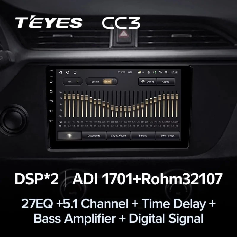 Штатная магнитола Teyes CC3 4/32 Kia Rio 4 IV FB (2020-2022)