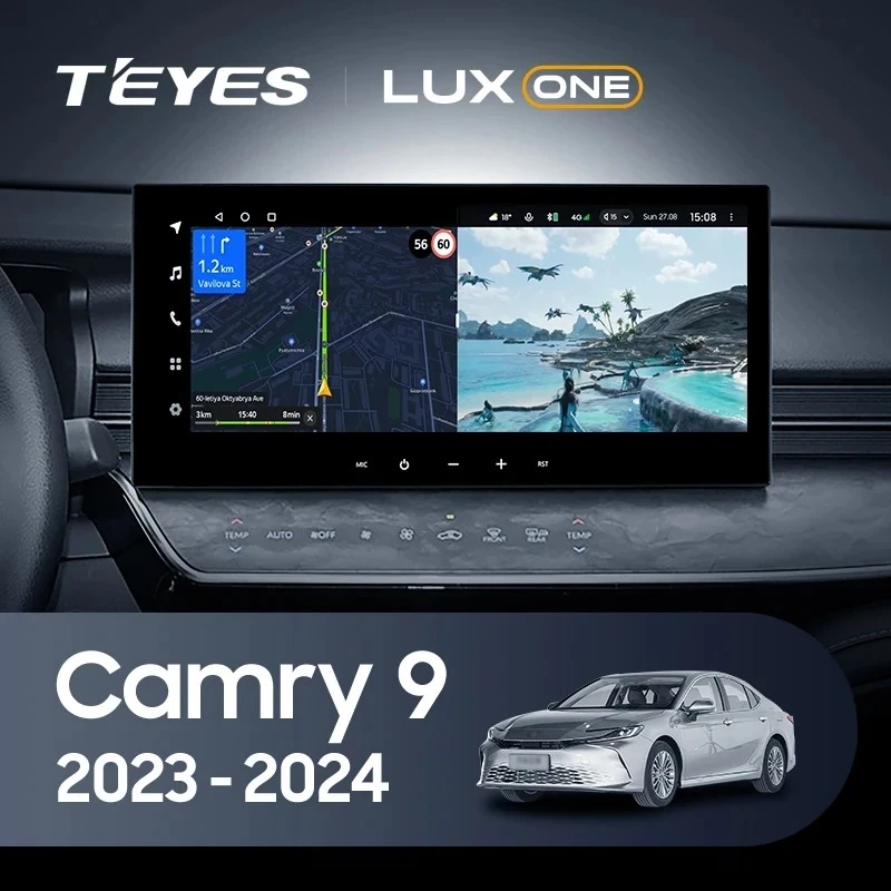 Штатная магнитола Teyes LUX ONE 6/128 Toyota Camry 9 XV80 (2023-2024)