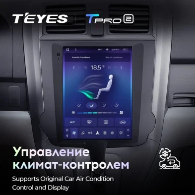 Штатная магнитола Tesla style Teyes TPRO 2 4/64 Honda CR-V 3 RE (2006-2012) Тип-B