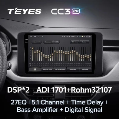 Штатная магнитола Teyes CC3 2K 6/128 Skoda Rapid 2 (2019-2023)