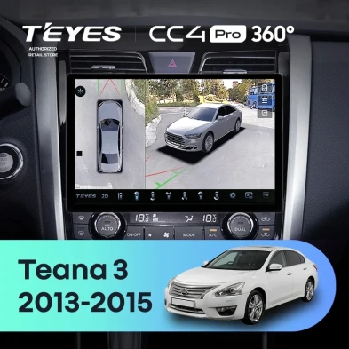 Штатная магнитола Teyes CC4 Pro 360 8/128 Nissan Teana J33 (2013-2015) Тип-C (11")