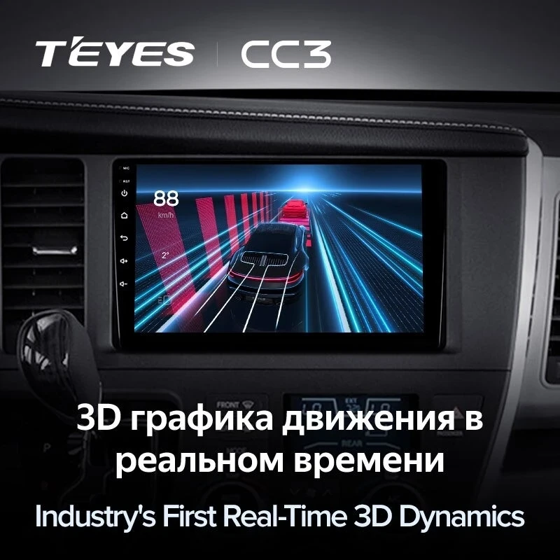 Штатная магнитола Teyes CC3 4/32 Toyota Sienna 3 XL30 (2014-2020)