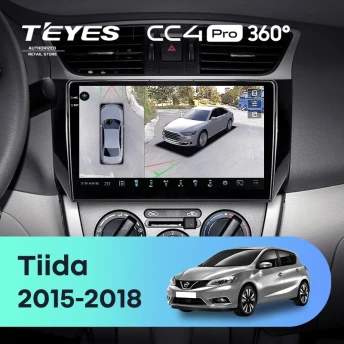 Штатная магнитола Teyes CC4 Pro 360 12/256 Nissan Tiida C13 (2015-2018)