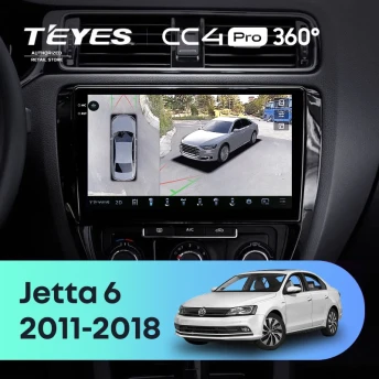 Штатная магнитола Teyes CC4 Pro 360 8/128 Volkswagen Jetta 6 (2011-2018)