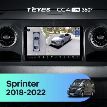 Штатная магнитола Teyes CC4 Pro 360 12/256 Mercedes-Benz Sprinter (2018-2022) F1