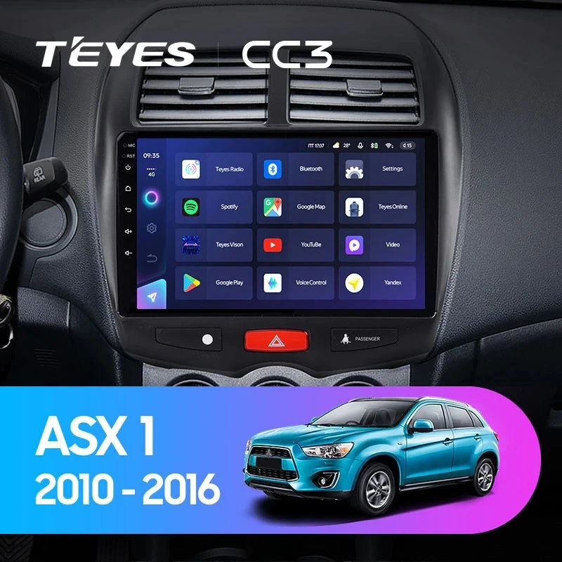 Штатная магнитола Teyes CC3 4/32 Mitsubishi ASX 1 (2010-2016) Тип-B