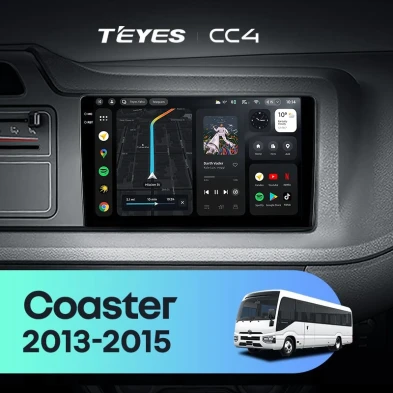 Штатная магнитола Teyes CC4 8/128 Toyota Coaster (2013-2015)