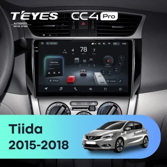Штатная магнитола Teyes CC4 Pro 8/128 Nissan Tiida C13 (2015-2018)