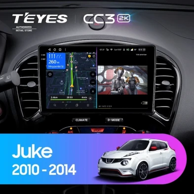 Штатная магнитола Teyes CC3 2K 4/32 Nissan Juke (2010-2014)
