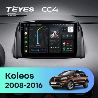 Штатная магнитола Teyes CC4 8/128 Renault Koleos (2008-2016) Тип-A