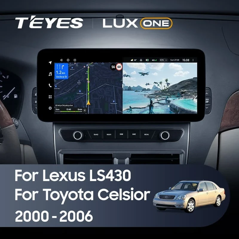 Штатная магнитола Teyes LUX ONE 6/128 Lexus LS430 XF30 (2000-2006)
