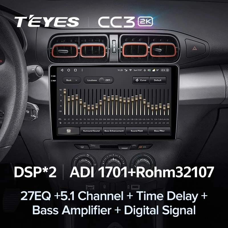 Штатная магнитола Teyes CC3 2K 360 6/128 Citroen C3-XR (2019-2020) F1