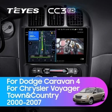 Штатная магнитола Teyes CC3 2K 6/128 Chrysler Town &amp; Country 4 RS (2000-2007) Тип-B