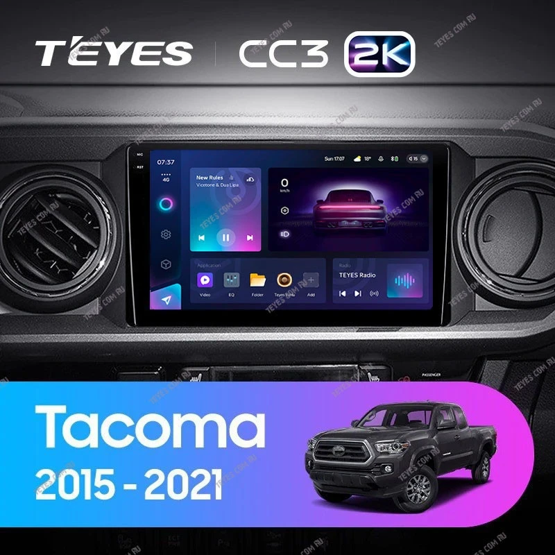 Штатная магнитола Teyes CC3 2K 360 6/128 Toyota Tacoma N300 (2015-2021) F1