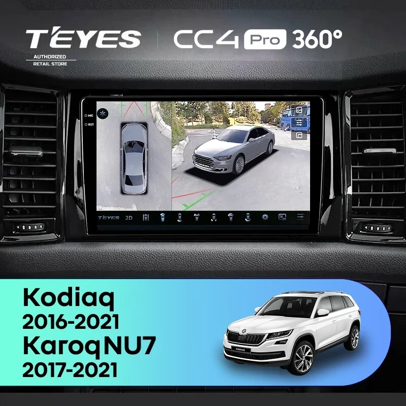 Штатная магнитола Teyes CC4 Pro 360 8/128 Skoda Karoq (2017-2021) F2
