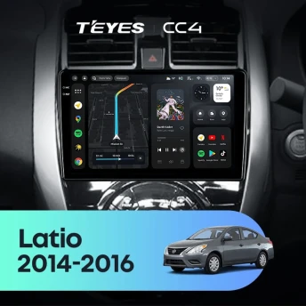 Штатная магнитола Teyes CC4 6/64 Nissan Latio N17 (2014-2016) Правый руль