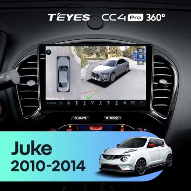 Штатная магнитола Teyes CC4 Pro 360 8/128 Nissan Juke (2010-2014)