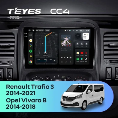 Штатная магнитола Teyes CC4 6/64 Opel Vivaro B (2014-2018)