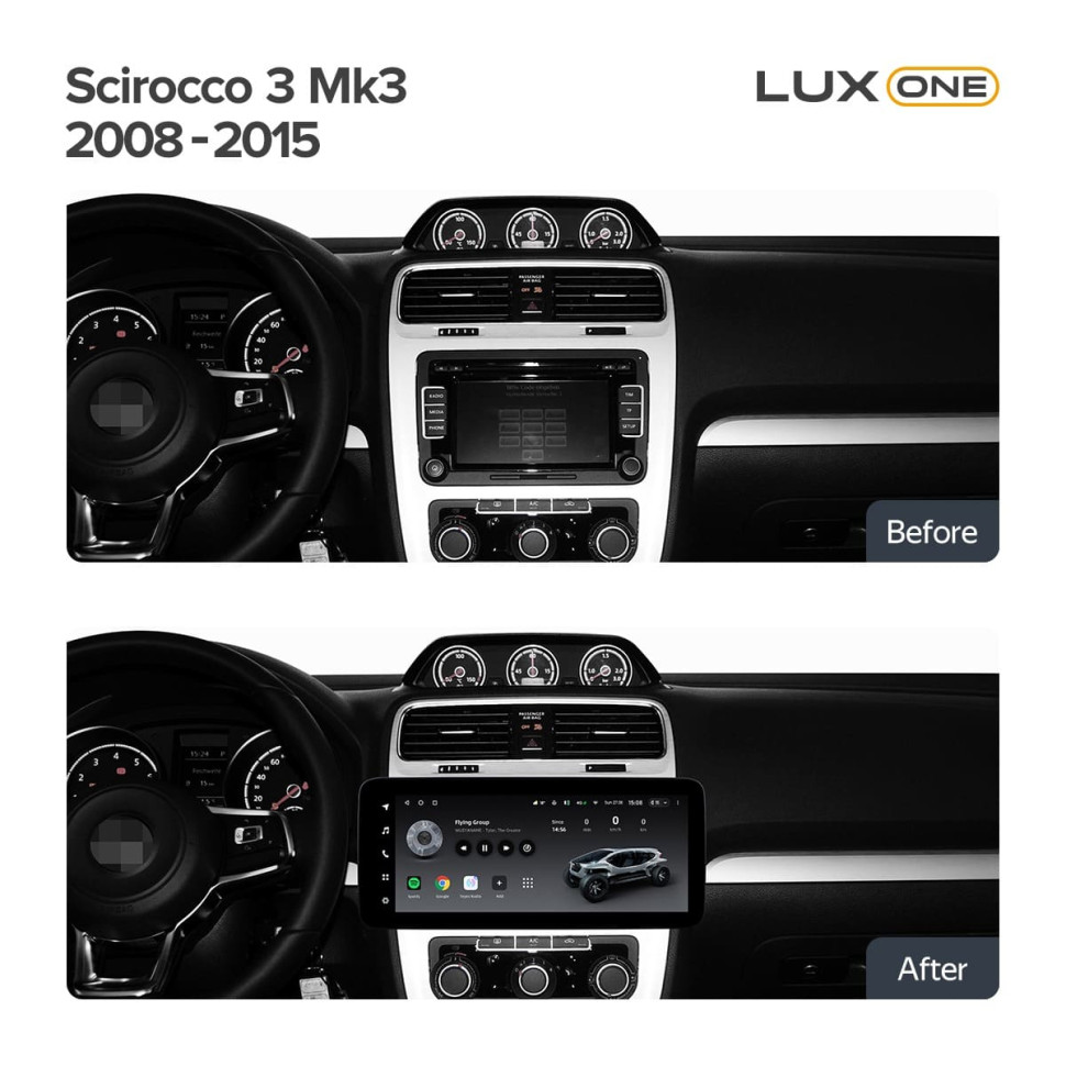 Штатная магнитола Teyes LUX ONE 6/128 Volkswagen Scirocco (2008-2015)