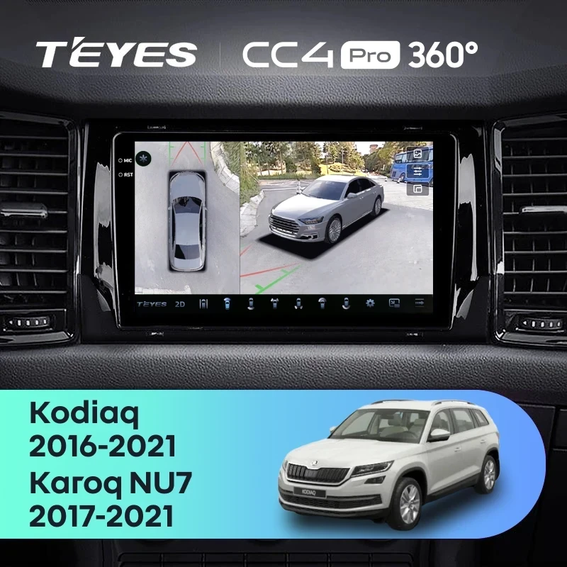 Штатная магнитола Teyes CC4 Pro 360 8/128 Skoda Kodiaq (2016-2021) Тип-B