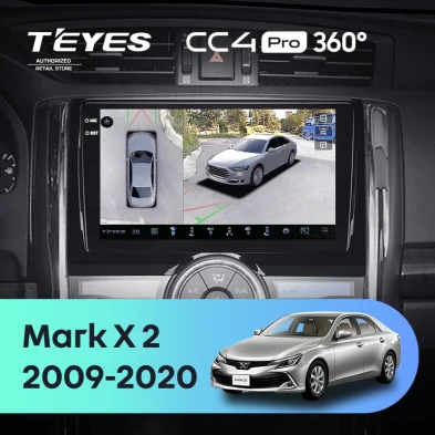 Штатная магнитола Teyes CC4 Pro 360 8/128 Toyota Mark X 2 X130 (2009-2020)