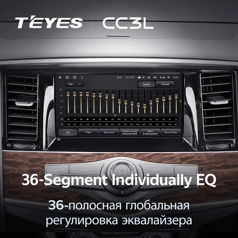 Штатная магнитола Teyes CC3L 4/64 Nissan Patrol 6 Y62 (2010-2019)