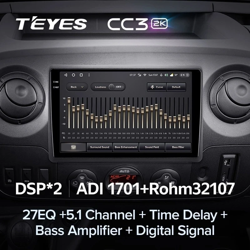 Штатная магнитола Teyes CC3 2K 4/64 Renault Master (2010-2019) F2