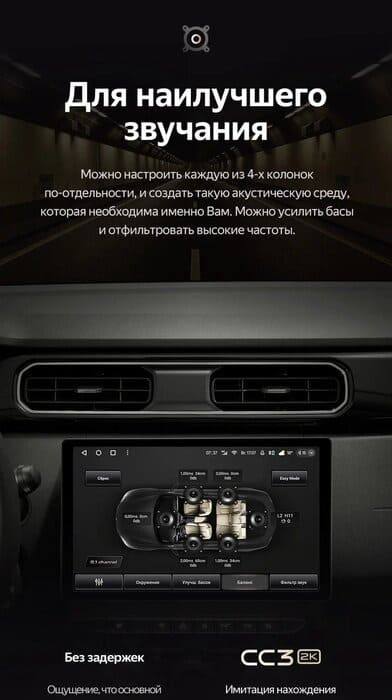 Штатная магнитола Teyes CC3 2K 6/128 Renault Duster HM 2 (2020-2023) F1 (11")