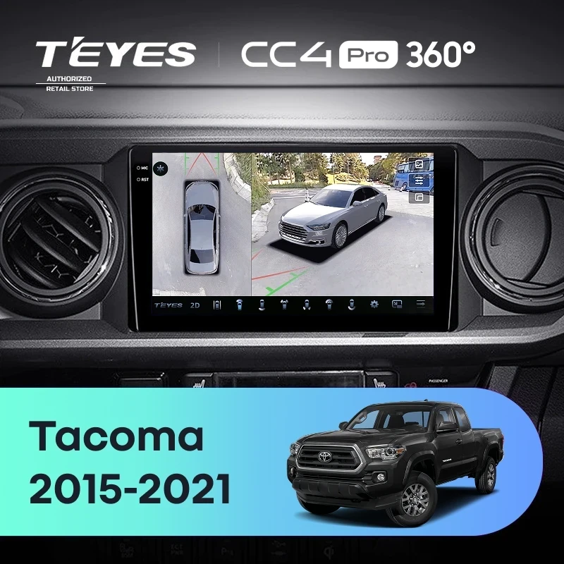 Штатная магнитола Teyes CC4 Pro 360 12/256 Toyota Tacoma N300 (2015-2021) F1