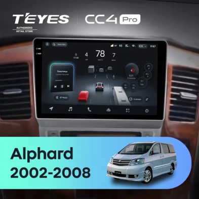 Штатная магнитола Teyes CC4 Pro 12/256 Toyota Alphard 1 H10 (2002-2005) F1