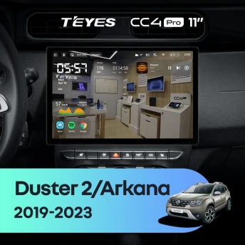 Штатная магнитола Teyes CC4 Pro 8/128 Renault Arkana (2019-2023) F2 (11")
