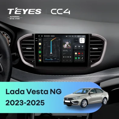 Штатная магнитола Teyes CC4 8/128 Lada Vesta NG (2023-2026) Тип-B (черно-серая)