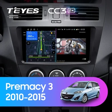 Штатная магнитола Teyes CC3 2K 6/128 Mazda Premacy 3 (2010-2015)