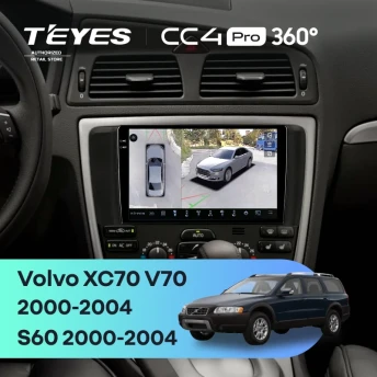 Штатная магнитола Teyes CC4 Pro 360 12/256 Volvo S60 (2000-2004)