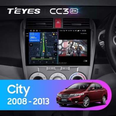 Штатная магнитола Teyes CC3 2K 4/64 Honda City (2008-2013)