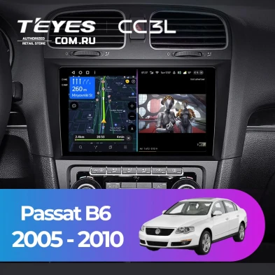 Штатная магнитола Teyes CC3L 4/32 Volkswagen Passat B6 (2005-2010)