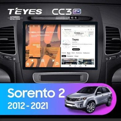 Штатная магнитола Teyes CC3 2K 4/32 Kia Sorento 2 II XM (2012-2021) F3 (11")