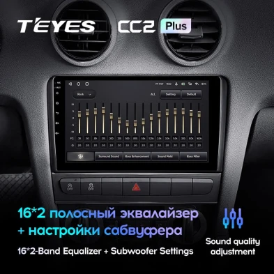 Штатная магнитола Teyes CC2L Plus 1/16 Audi S3 2 (2006-2012)