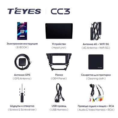 Штатная магнитола Teyes CC3 4/32 Toyota Avensis 3 (2015-2018) F2