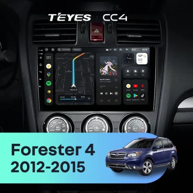 Штатная магнитола Teyes CC4 6/64 Subaru Forester 4 SJ (2012-2015) Тип-B