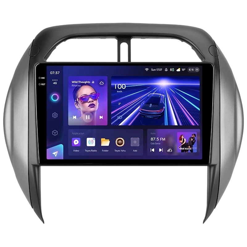 Переходная рамка Toyota RAV4 2 CA20 CA20W XA20 (2003-2005) F4 (9")