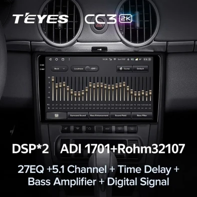 Штатная магнитола Teyes CC3 2K 360 6/128 Porsche Cayman 987 (2005-2012)