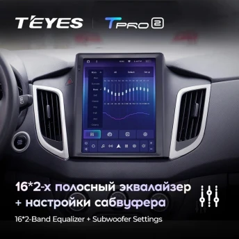 Штатная магнитола Tesla style Teyes TPRO 2 3/32 Hyundai Creta (2015-2019)
