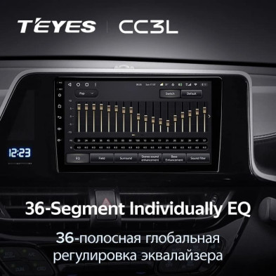 Штатная магнитола Teyes CC3L 4/64 Toyota C-HR (2016-2020) F2 Правый руль